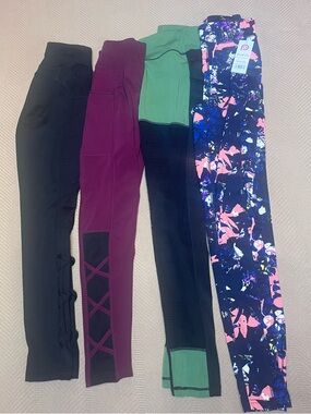 Bundle of 4 POP fit Leggings size small